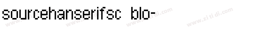 sourcehanserifsc blo字体转换
